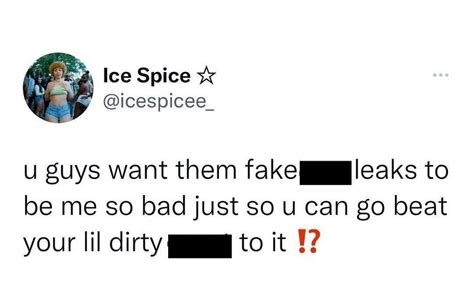 ice spice twitter leak|Twitter